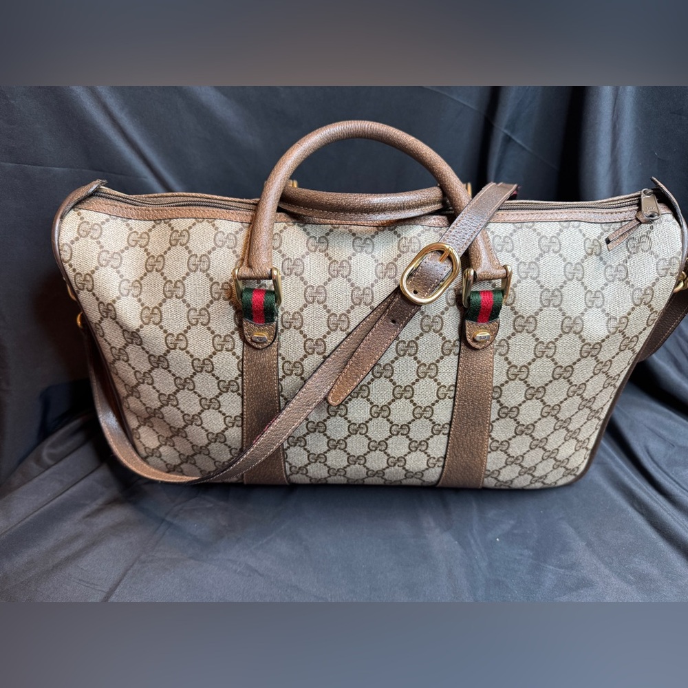 Gucci Vintage GG Supreme Sherry Line Tote Bag with COA - Picture 14 of 16